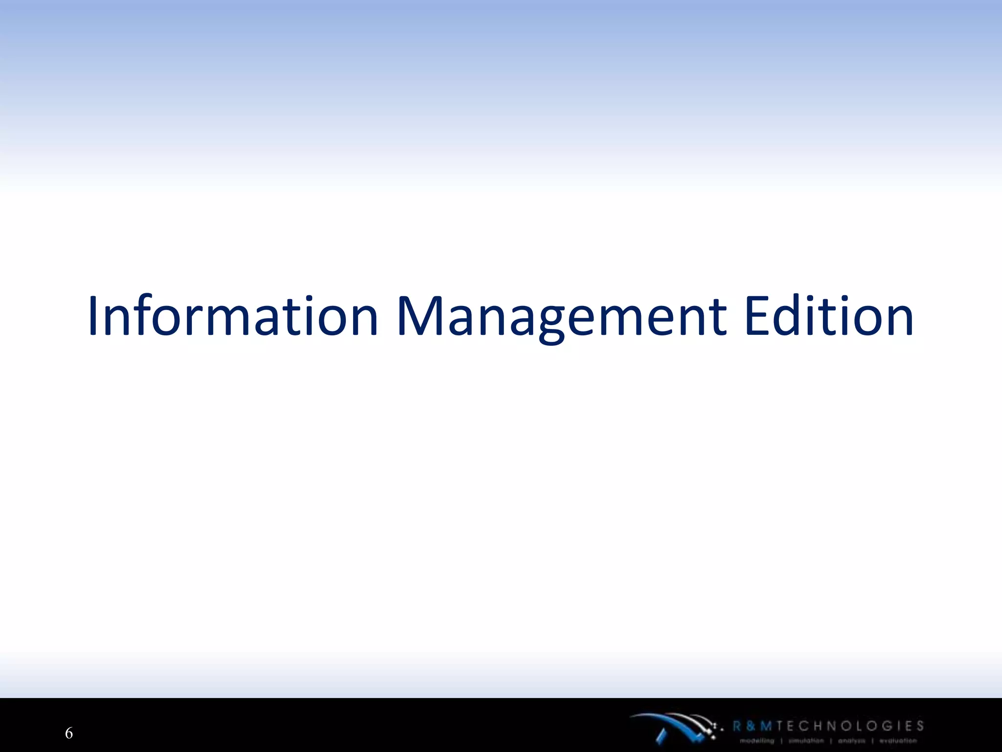 Information Management Edition




6
 