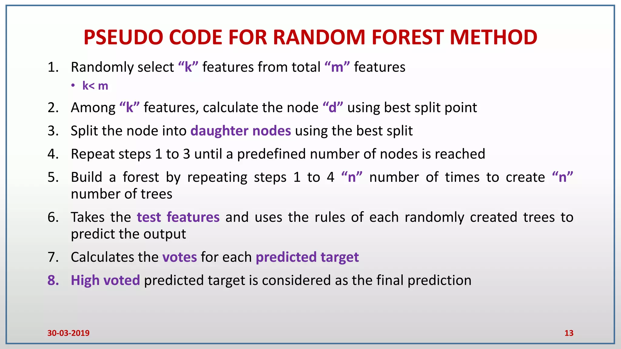 Introduction to random forest and gradient boosting methods a lecture ...