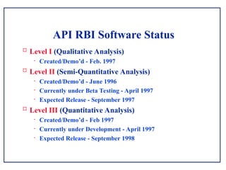 Api 581 Risk Based Inspeciton Introduction to Risk Based Inspection API-580 & 581 | PPT