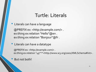 Example Rdf File Turtle Introduction to RDF Data Model | PPTX