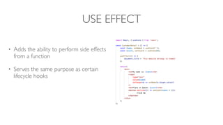 Introduction to React Hooks | PPT
