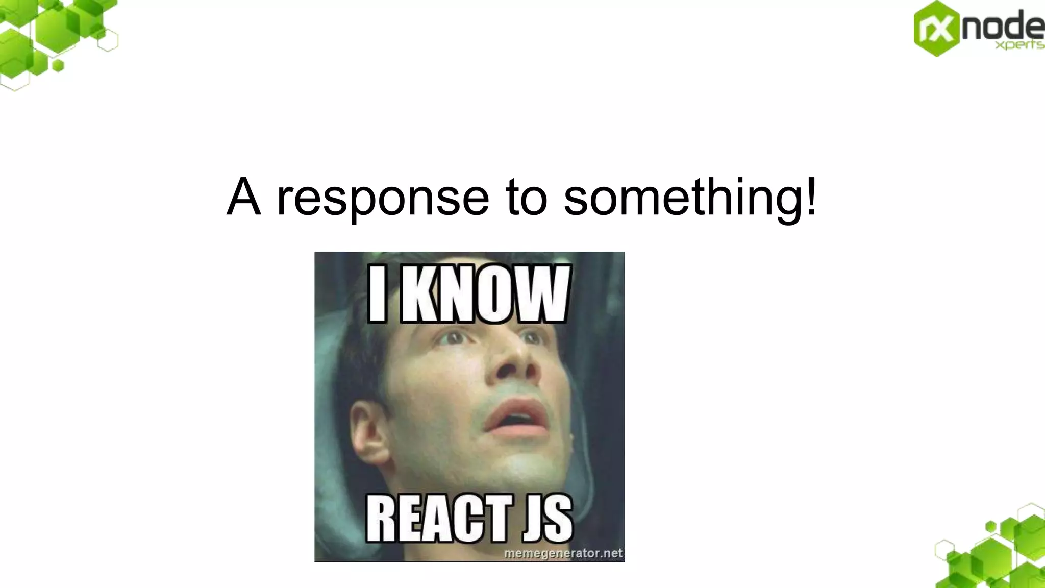 A response to something!