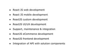 Introduction to react js and reasons to go with react js in 2020 | PPT