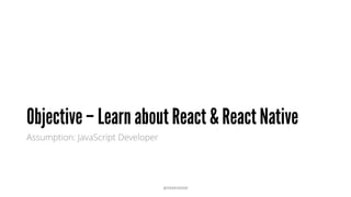 Introduction to React Native | PDF