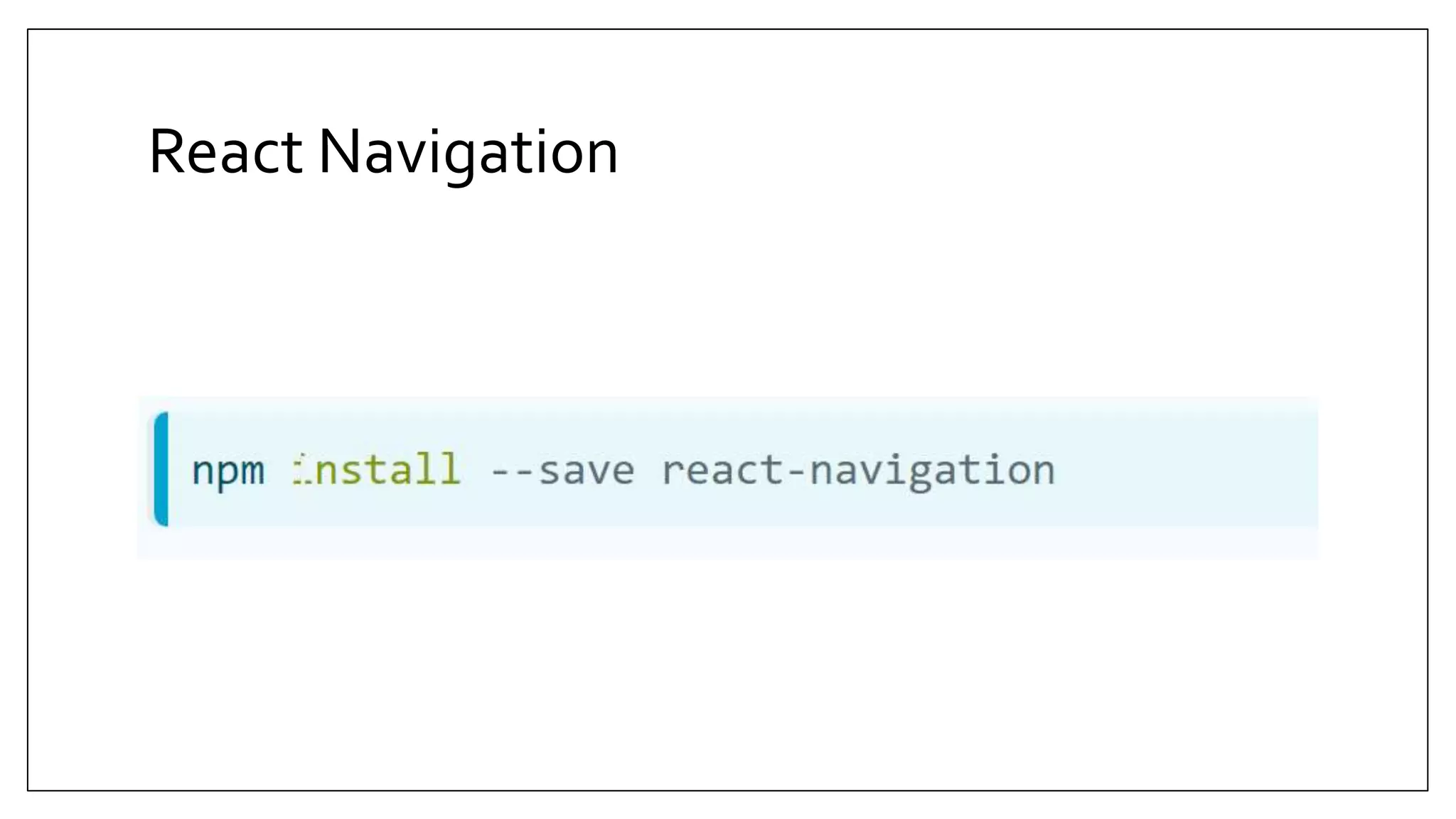 React Navigation 