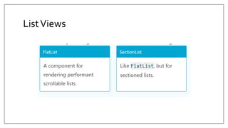 ListViews
 