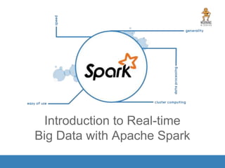 Introduction to Real-time
Big Data with Apache Spark
 