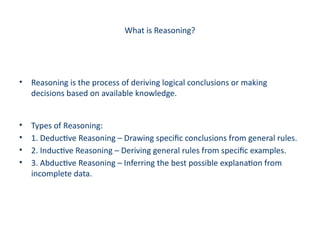 Incomplete Reasoning Introduction_to_Reasoning_and_Knowledge_Representation_by_Prof_Sift_E ...