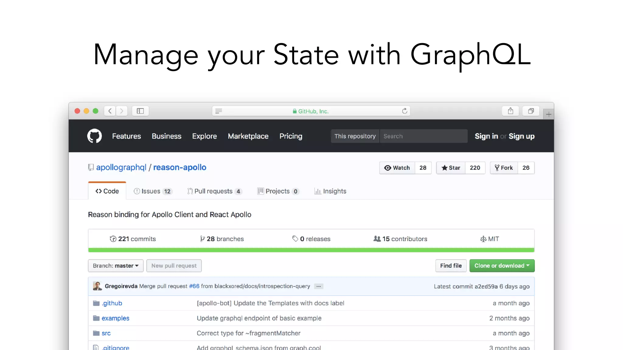Manage your State with GraphQL
 