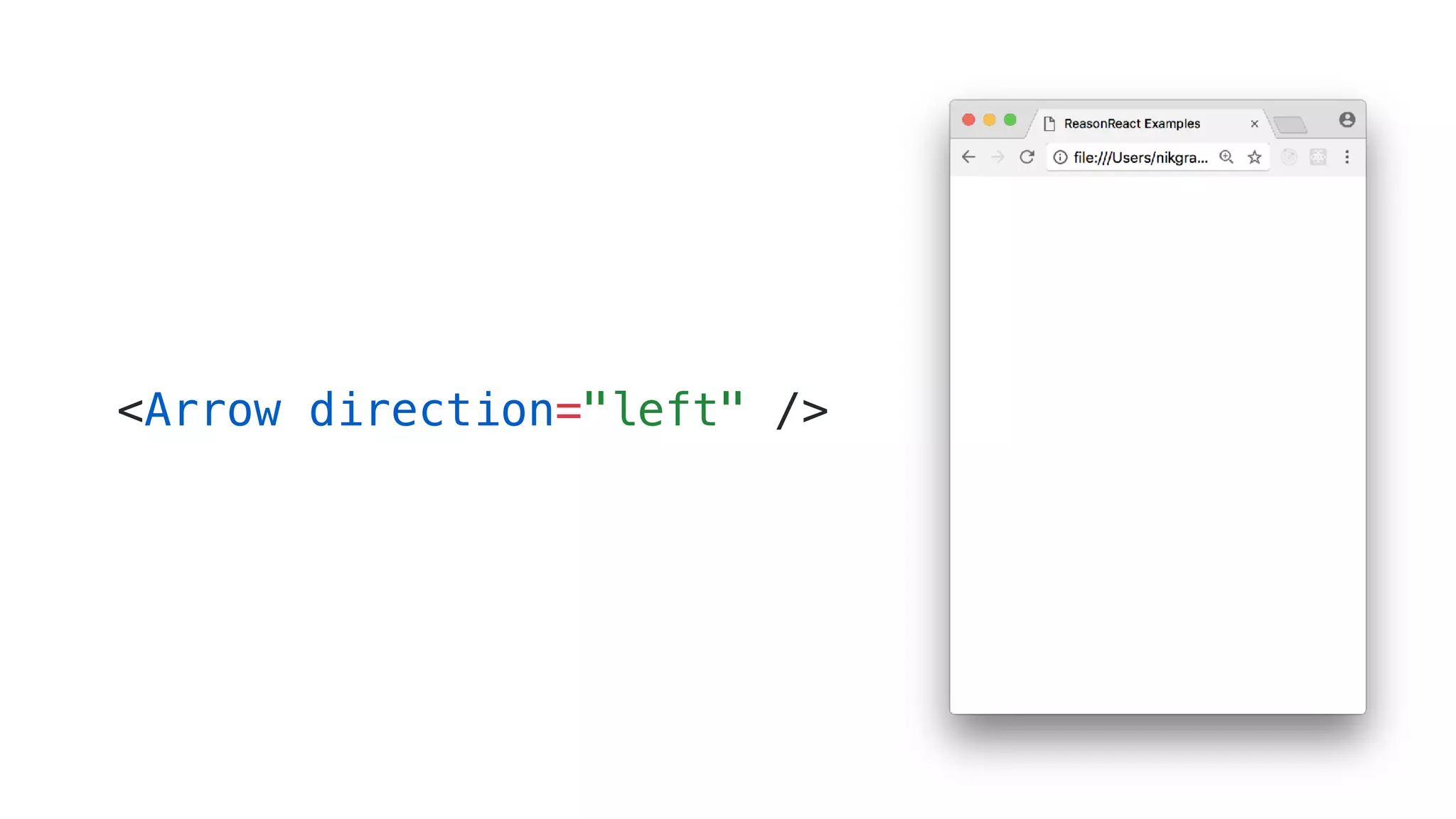 <Arrow direction="left" />
 