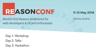 Day 1: Workshop
Day 2: Talks
Day 3: Hackathon
 