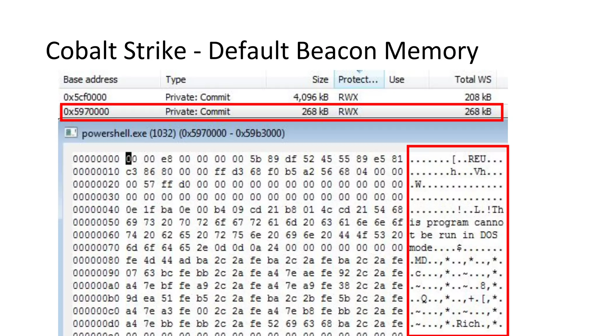 Cobalt Strike - Default Beacon Memory
 