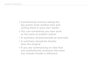 Introduction to Referencing | PDF