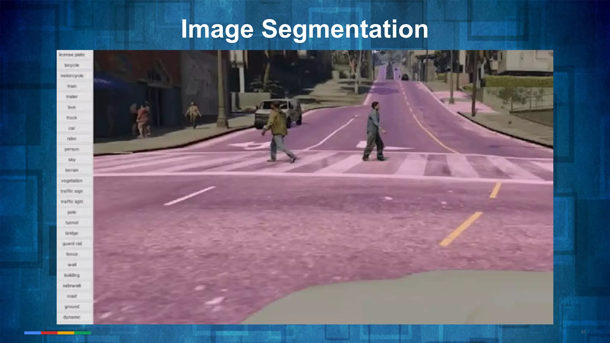 53
Image Segmentation
 