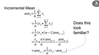 Incremental Mean
Does this
look
familiar?
 
