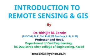 Introduction to Remote Sensing and GIS.pptx