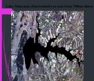 Lake Manyame (Darwendale) as seen from 700km above
 