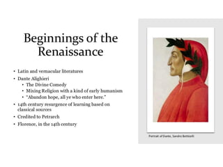 Introduction to renaissance period and architecture | PDF