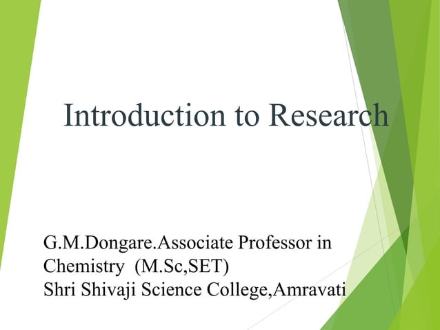 Introduction to research | PPT