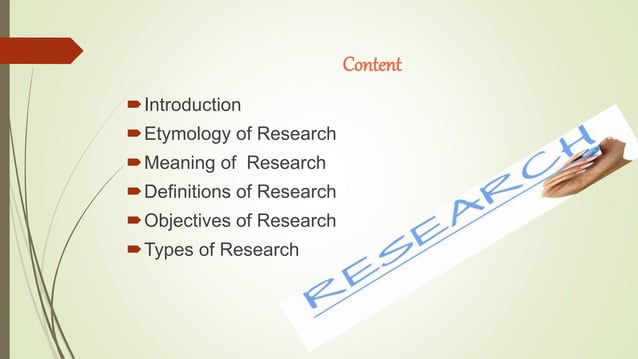 Introduction to research | PPT