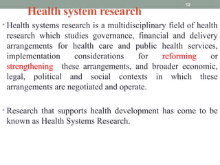Introduction to Research Method in health | PPTX