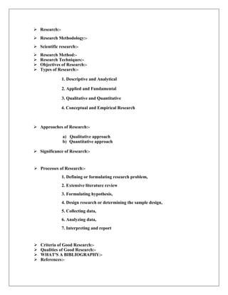 Introduction to research methodology | PDF