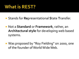 Introduction To REST | PPT