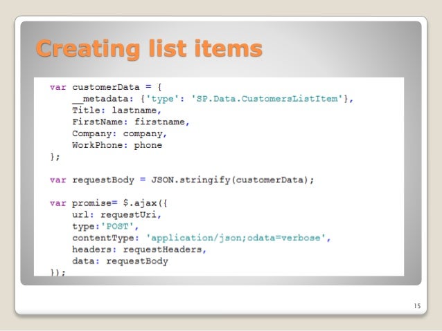 Introduction to SharePoint 2013 REST API