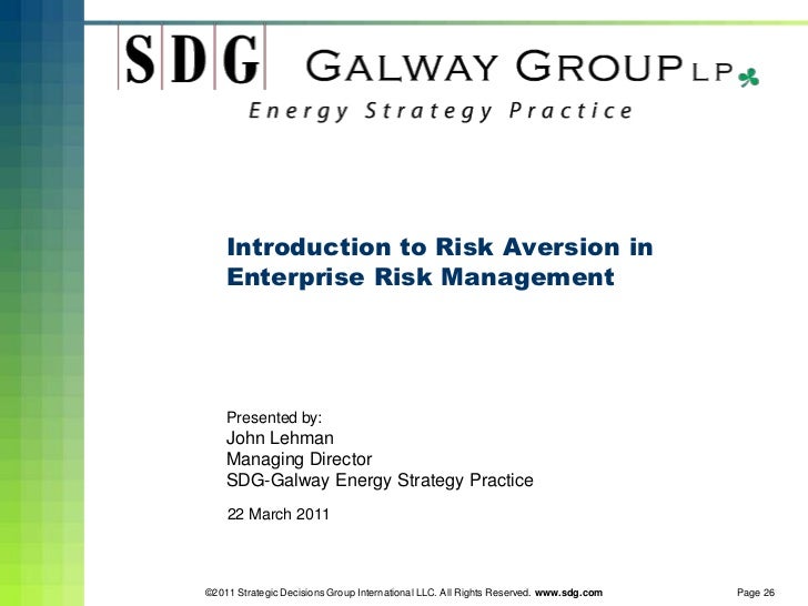 Risk aversion strategy definition