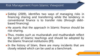 Islamic Risk Introduction to Risk Management | PPTX