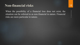 Non Financial Risk Example Introduction to risk management and insurance | PDF