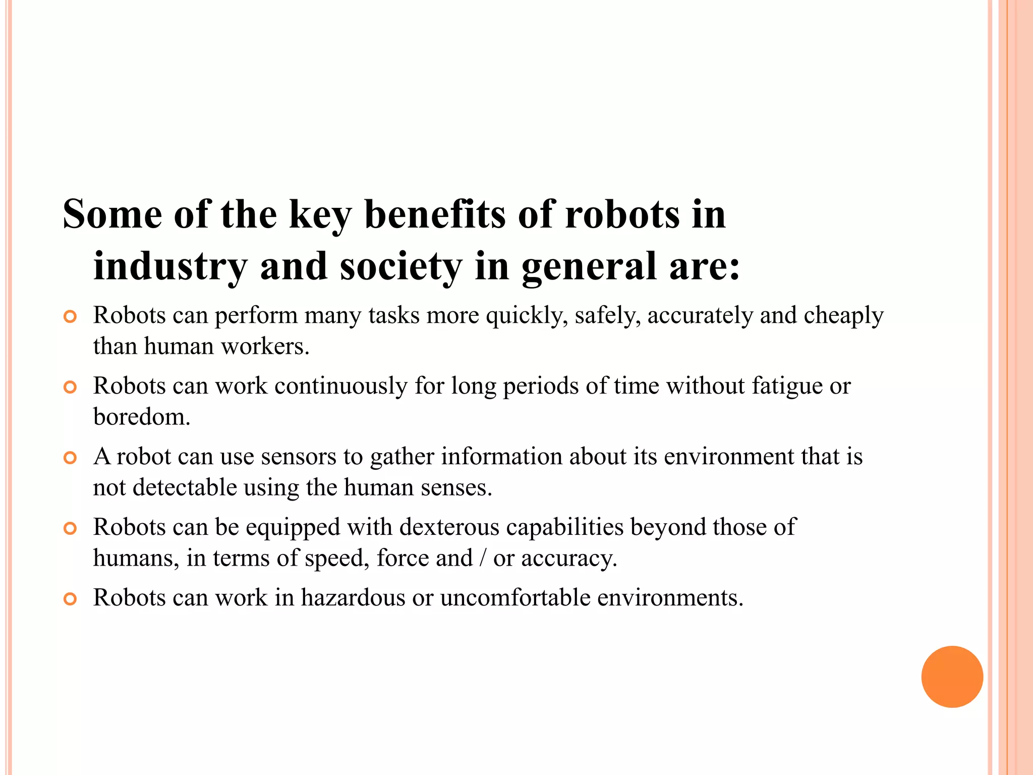 Introduction to robotics, Laws,Classification,Types, Drives,Geometry | PPTX