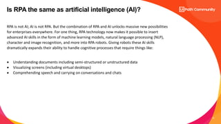 Introduction to RPA and Document Understanding | PDF