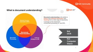 Introduction to RPA and Document Understanding | PDF