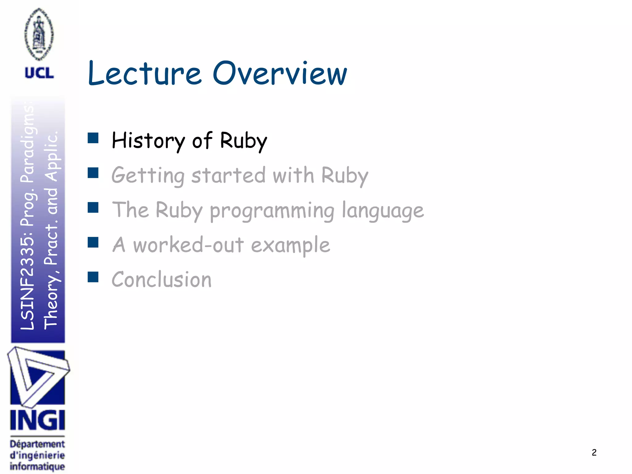 Introduction to Ruby | PDF | Programming Languages | Computing