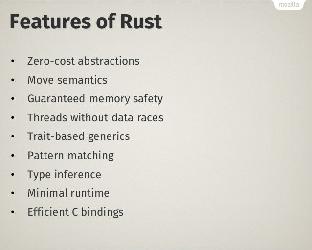rust language to take it into rust language to take it into