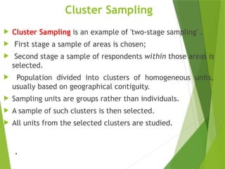 Introduction to Sampling Methods :Basic Concept | PPTX