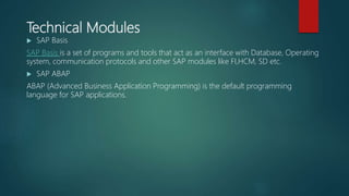 Introduction to sap | PPTX