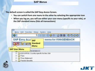 Sap R/2 Menu Introduction to sap | PDF