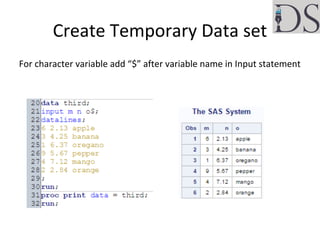 Introduction to sas | PDF