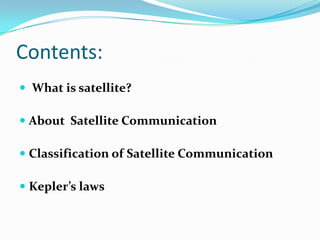 Introduction to satellite communication | PPTX