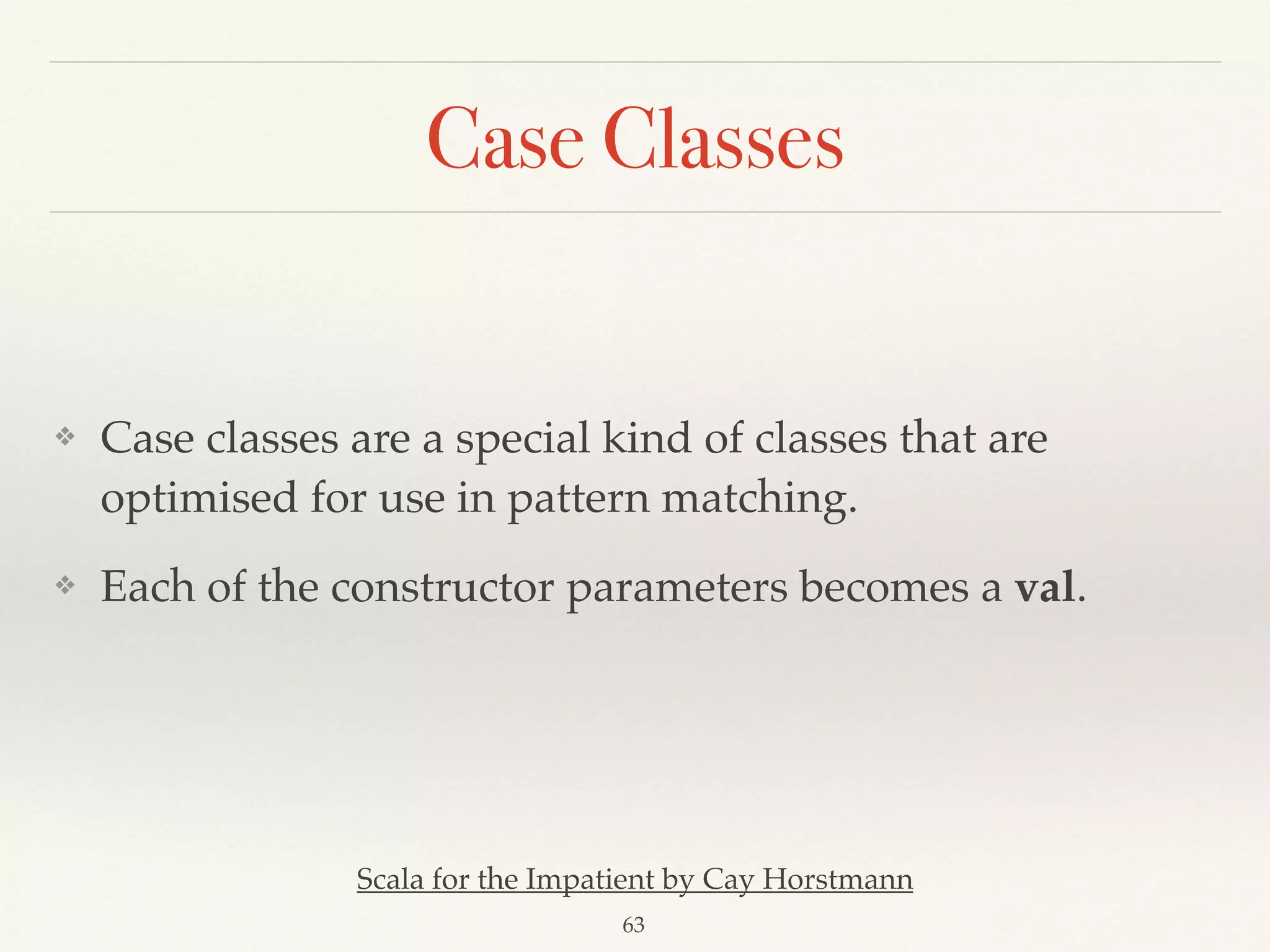 High-order functions
def calculateTax(rate: BigDecimal => BigDecimal, 
salary: BigDecimal): BigDecimal = { 
rate(salary) 
} 
 
val usaTax = (salary: BigDecimal) => { 
if (salary > 413201) 
salary * 0.396 
else 
salary * 0.3 
} 
 
val twTax: BigDecimal => BigDecimal = _ * 0.25 
 
calculateTax(usaTax, 413202) 
calculateTax(twTax, 100)
Demo02
 