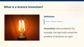 Inventions In Science Introduction to Science Inventions: Understanding Scientists, Inventors ...