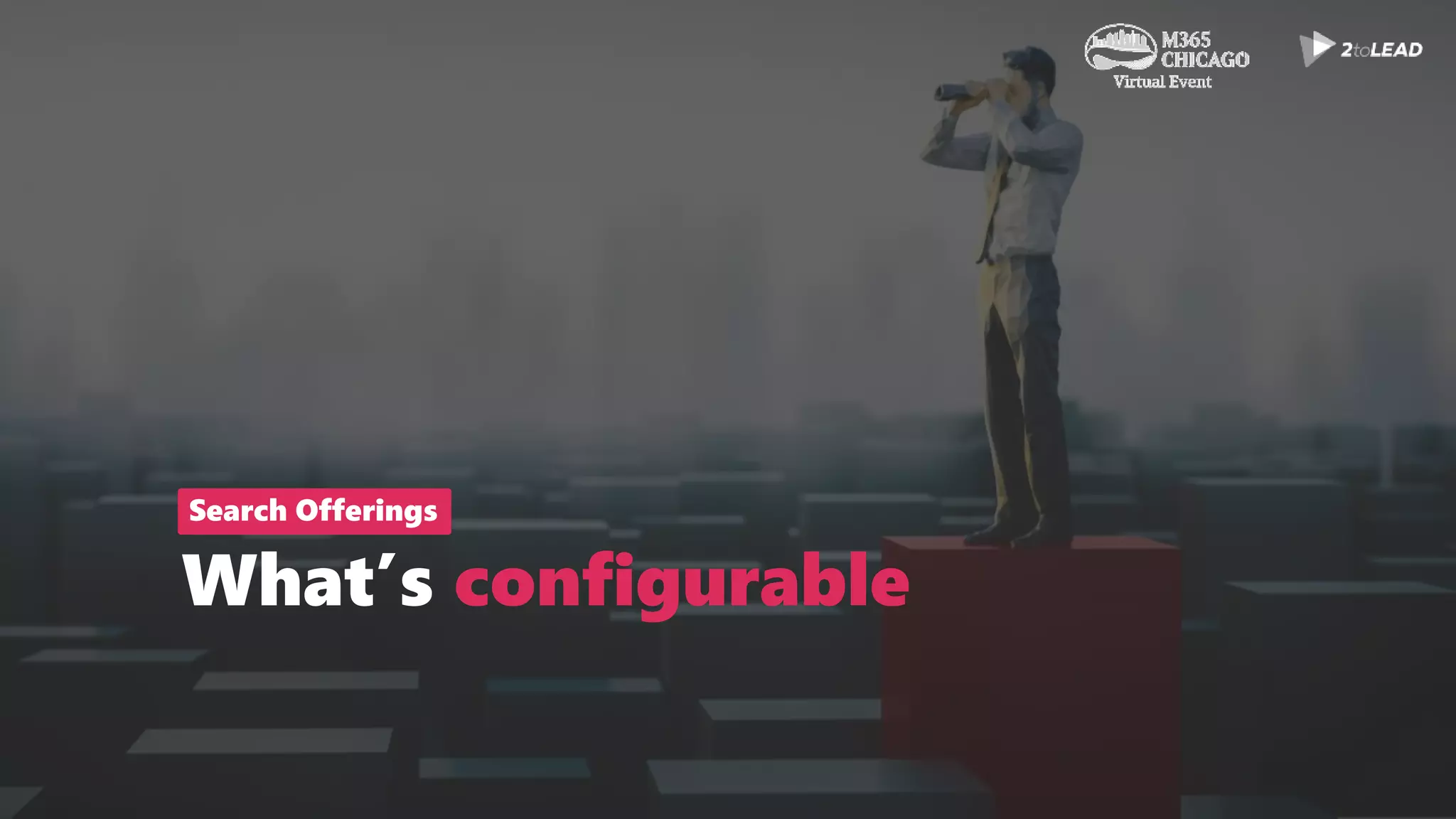 What’s configurable
Search Offerings
 