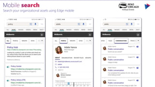Search your organizational assets using Edge mobile
 