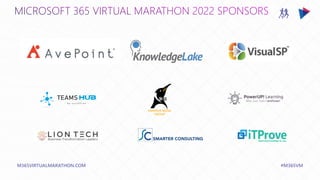 M365VIRTUALMARATHON.COM #M365VM
 