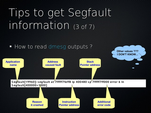 Introduction to segmentation fault handling | PDF | Operating Systems ...