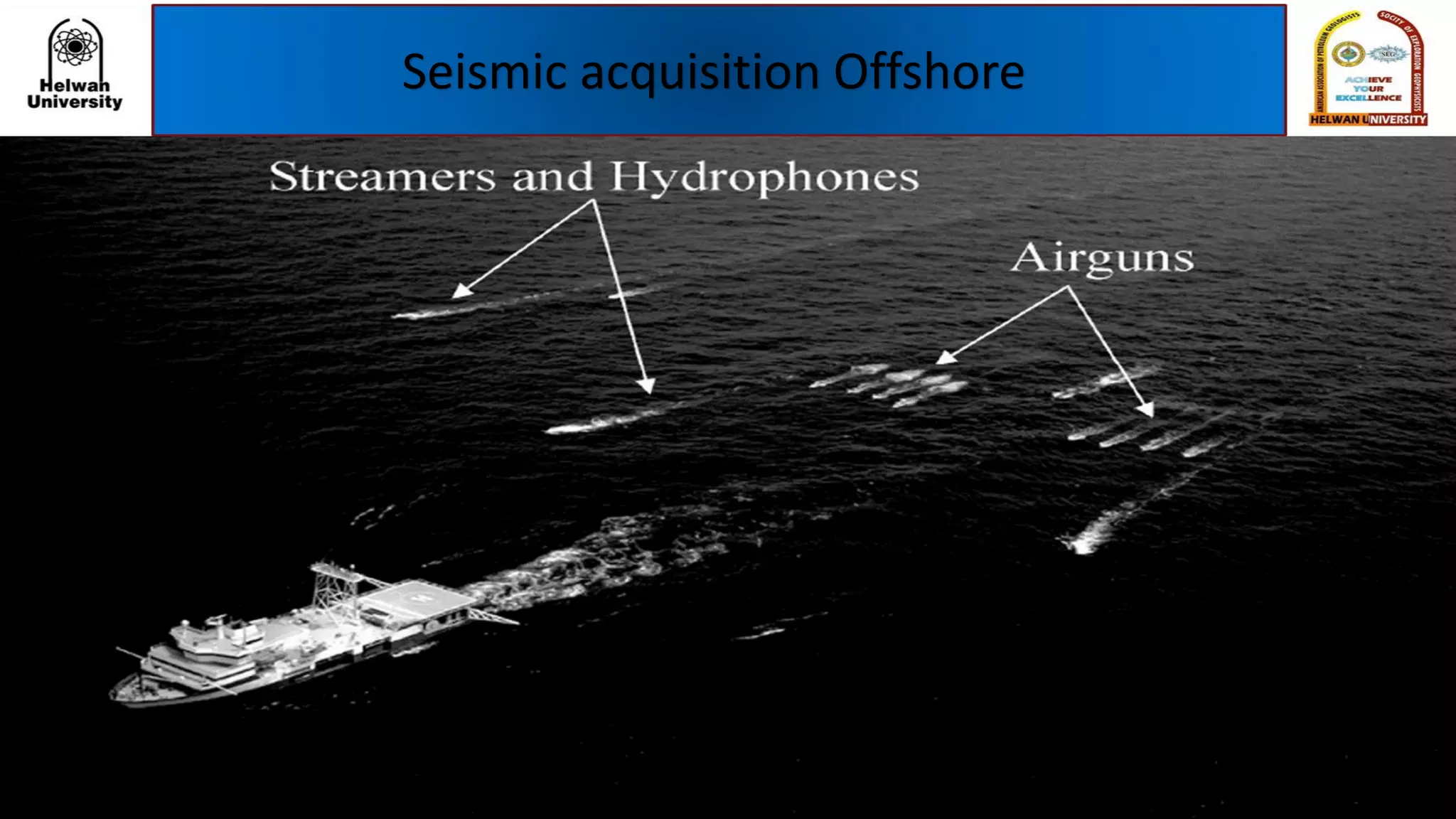 Seismic acquisition Offshore
 