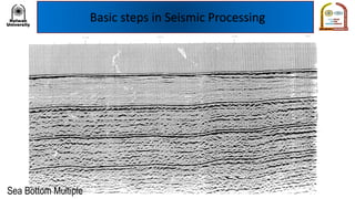 Sea Bottom Multiple
Basic steps in Seismic Processing
 