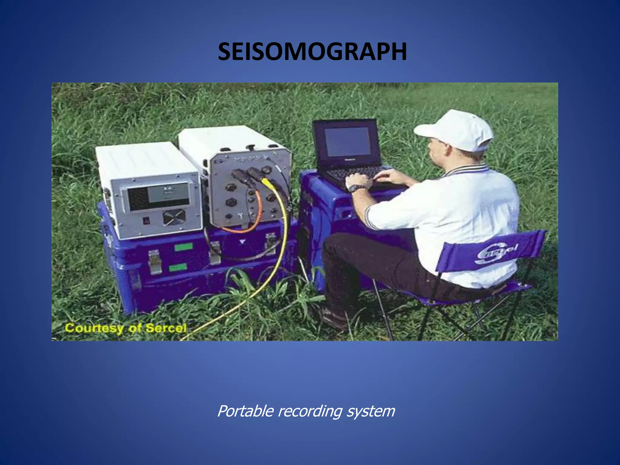 Portable recording system
SEISOMOGRAPH
 